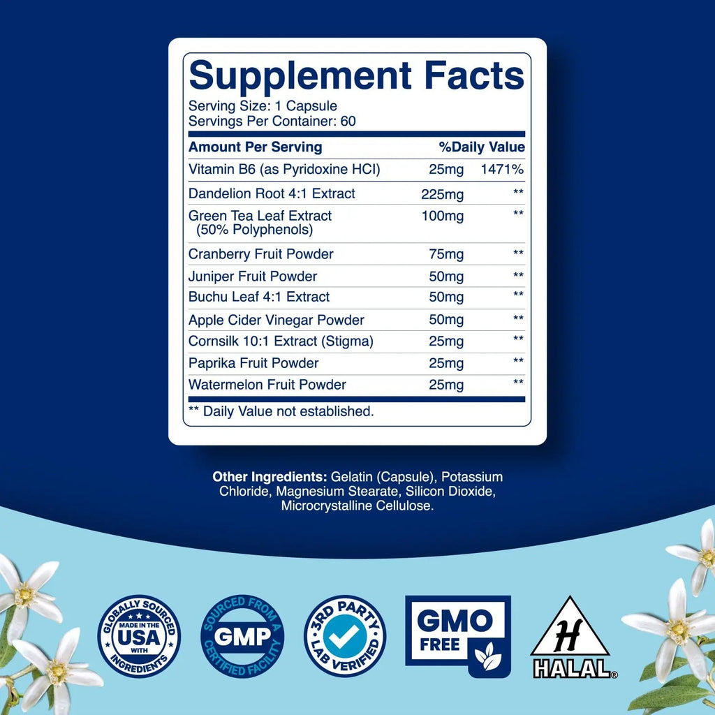 Diuretic Water Pills for Water Retention - Water Away Diuretic Pills for Bloating Relief Tevare Au supplements