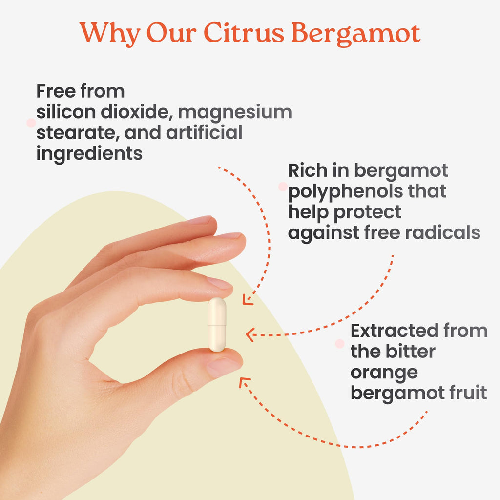 NewLife Naturals Citrus Bergamot Supplements 500 MG - Heart Health - Supplement for Wellness and Aging Support