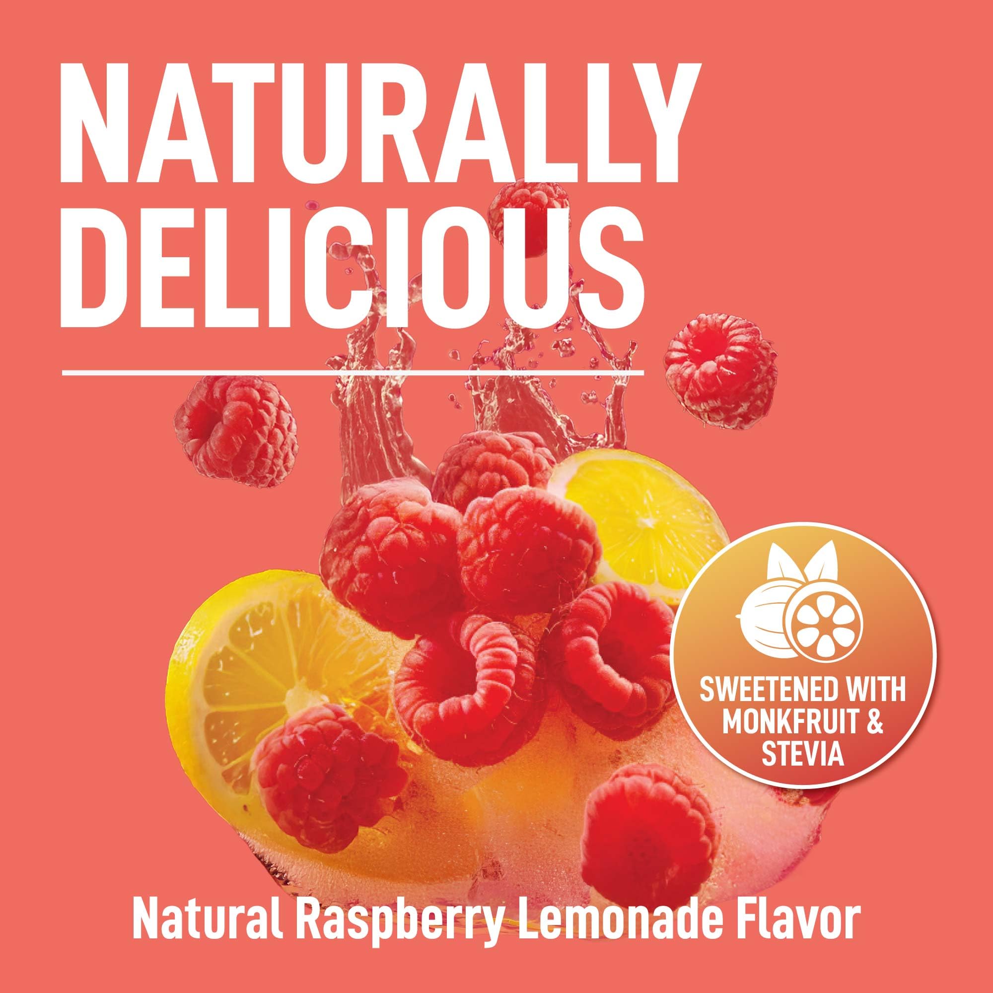 Keppi Electrolytes Powder – Raspberry Lemonade Flavor 50 Servings – No Sugar Hydration Supplement with Magnesium, Potassium, Sodium – Keto, Vegan