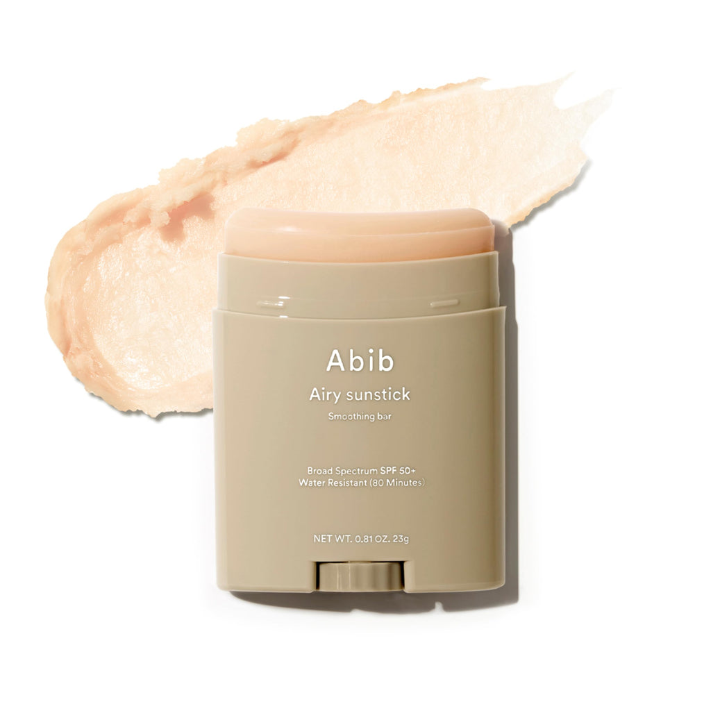 Abib Airy Sunstick Protection Bar SPF50+ Broad Spectrum, Semi-Matte Sunscreen Stick for Oily & Combination Skin