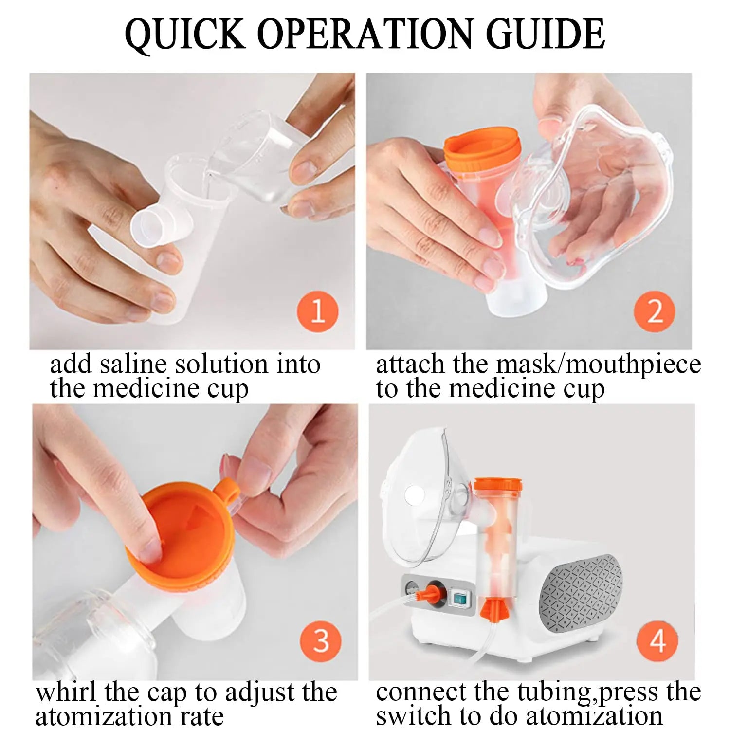 MAYLUCK Portable Compressor Nebulizer, Nebulizer Machine with 1 Set Mayluck Au supplements