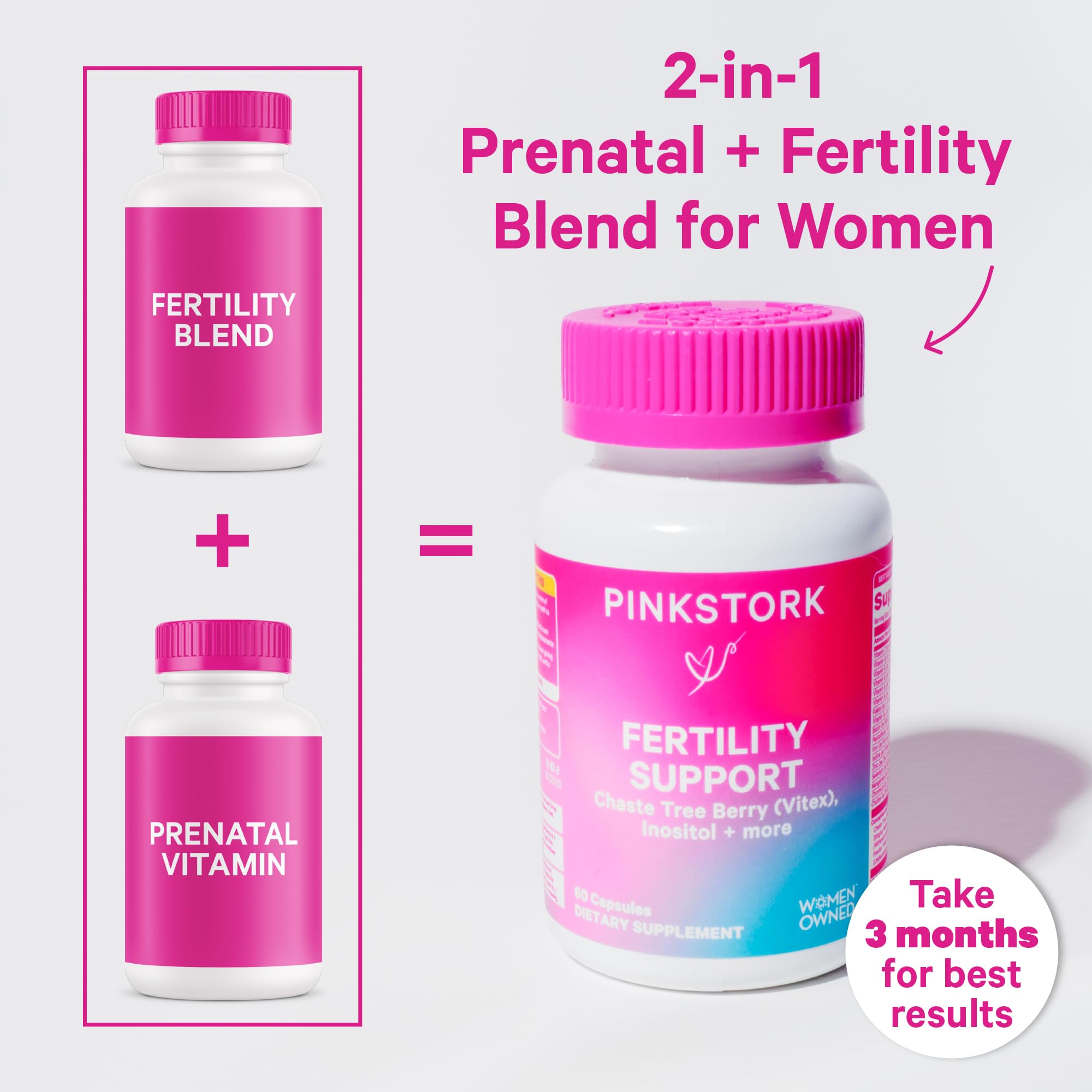 Pink Stork Fertility Bundle for Women – Conception Tea + Prenatal Vitamin Support with Inositol, Vitex, Folate & Ashwagandha – Supports Hormone Balance, Cycle Health & Preconception Wellness Pink Stork Au supplements