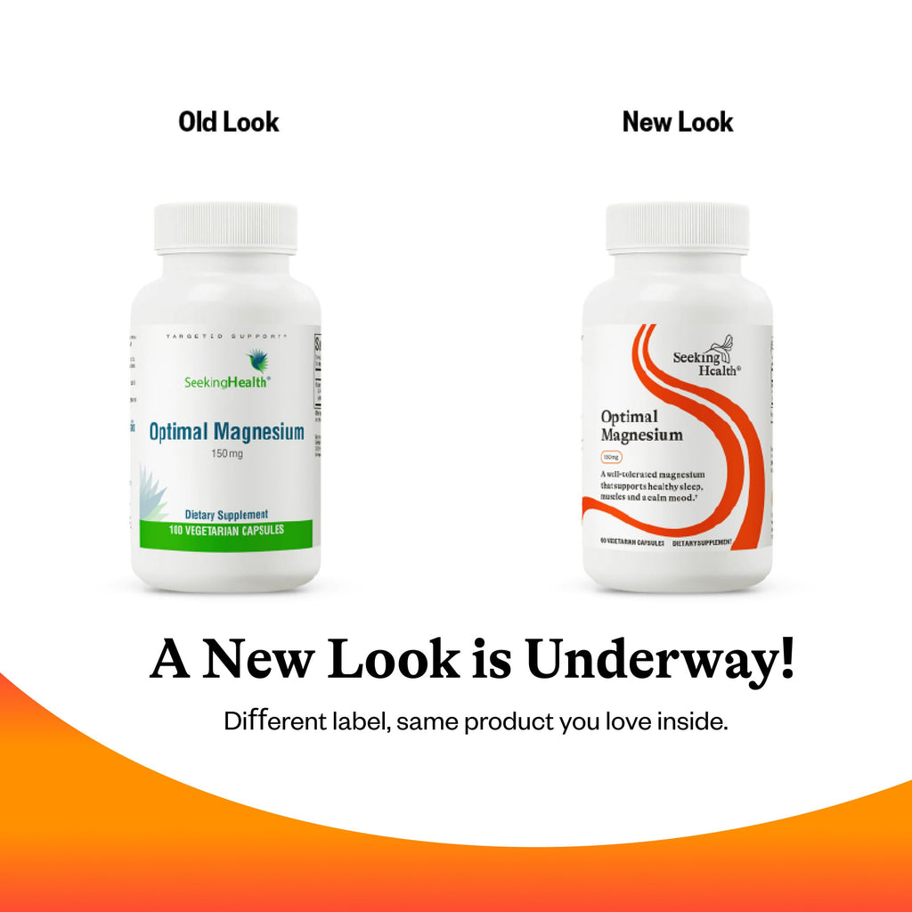 Seeking Health Optimal Magnesium - Mineral Supplement Aids Optimal Magnesium Absorption - Bioavailable Forms of Magnesium for Energy,