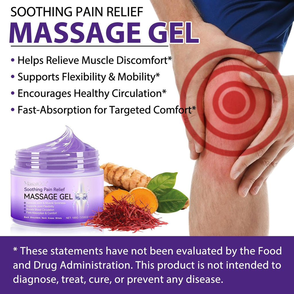 Soothing Massage Gel - Joint Massage Purple Gel, Natural Ingredients & Fast-Absorbing for Soothing Joint, Shoulder, Knee, Back & Muscle Stiffness GTZSXNP Au supplements