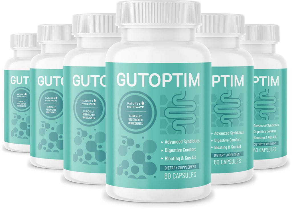 GutOptim Probiotic & Prebiotic Capsules | Pre and Probiotics for Synbiotic Gut Health & Bloating Relief for Women & Men | Enzyme with Probiotics for Digestive Health | Non-GMO, 60 Ct, 6 Month Supply Nature’s NutriWave Au supplements