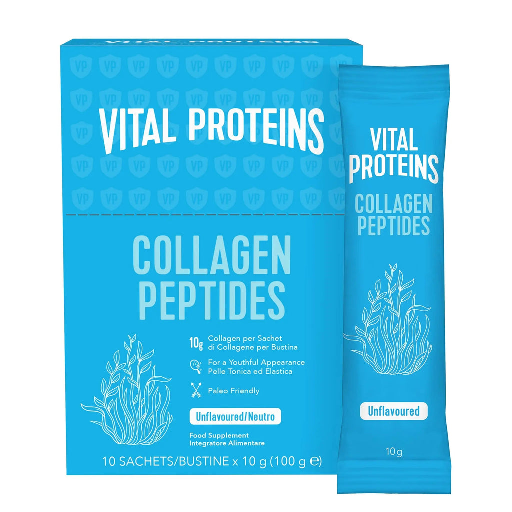 Vital Proteins Collagen Peptides Powder Supplement Travel Packs Unflavored Skin Hair NAI Joint Health 10g per Serving 10 Packets(10ct per Box) VITAL PROTEINS Au supplements