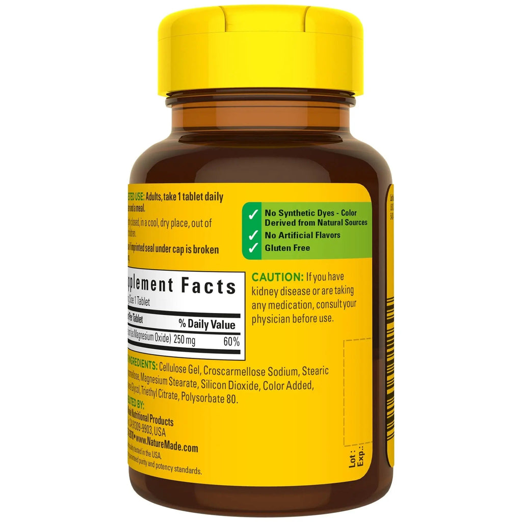 Nature Made Magnesium Oxide 250 mg, Dietary Supplement for Muscle, Heart Nature Made Au supplements