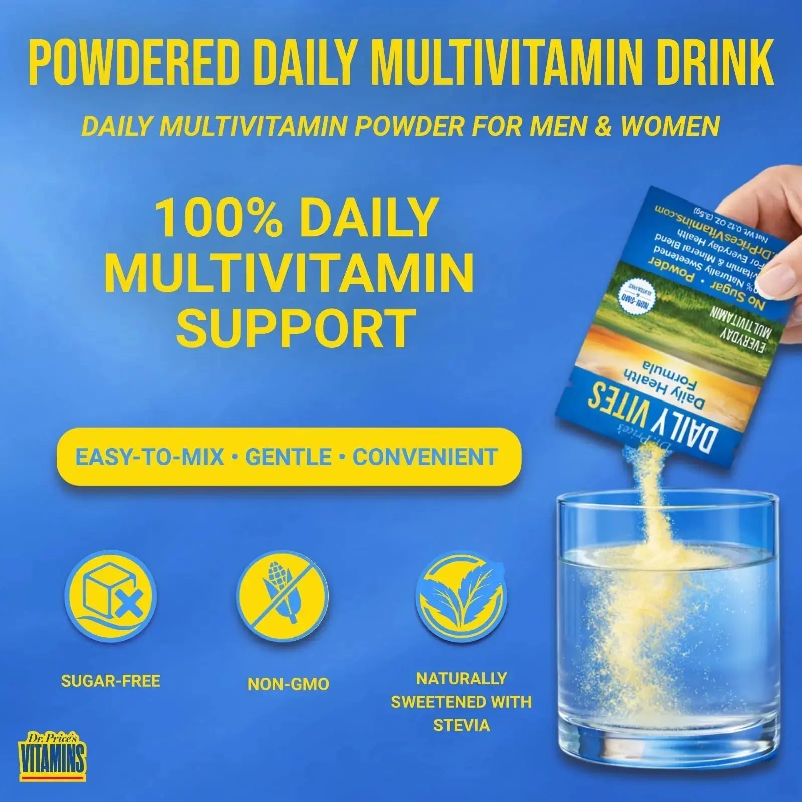 Dr. Price's Multivitamin for Women and Men | Tropical 30 Servings | Daily Supplement Powder with Vitamin C, B Complex & Minerals | Dr. Price's Vitamins Au supplements