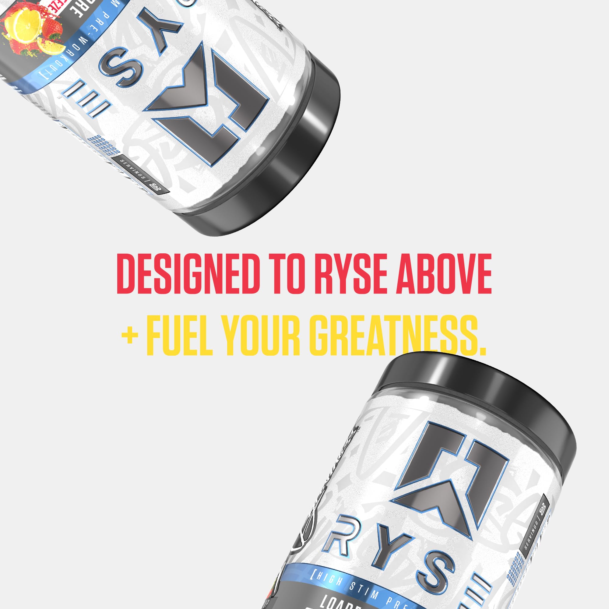 RYSE Loaded Pre Workout Powder - Strawberry Squeeze - Daily Pre-Workout for Men & Women with 390mg Caffeine, Beta Alanine, and Citrulline for Pump
