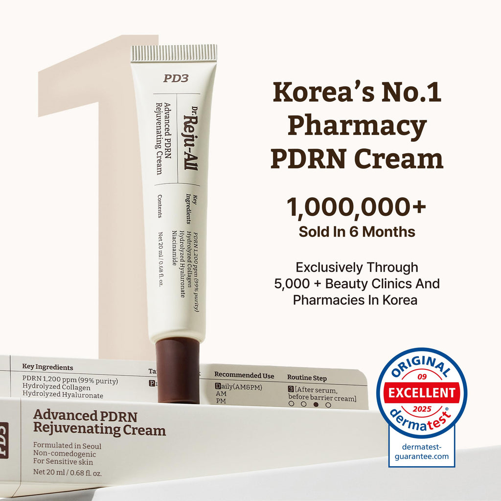 Dr. Reju-All PDRN Rejuvenating Cream – Rejuall PDRN Face Moisturizer – Optimal 1200ppm for Glass Skin & Plumping