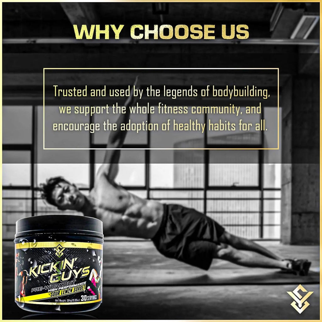 Kickin' Guys Pre Workout Powder Sports Nutrition Supplement - Explode Energy & Performance Yulian Svitolin LLC Au supplements