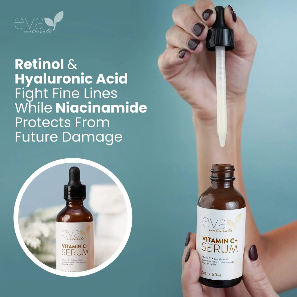 Vitamin C Serum for Face - Vitamin C Facial Serums with Hyaluronic Acid, Retinol Eva Naturals Au supplements