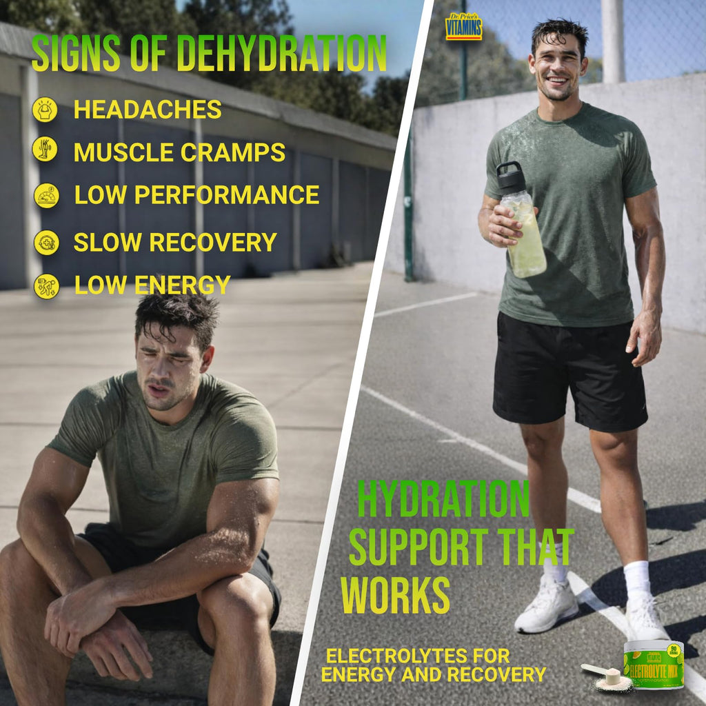 Dr. Price’s Electrolytes Powder Bulk – Lemon Lime, 90 Servings | Sugar Free Hydration Drink Mix with 72+ Trace Minerals, Manganese | Keto Electrolytes