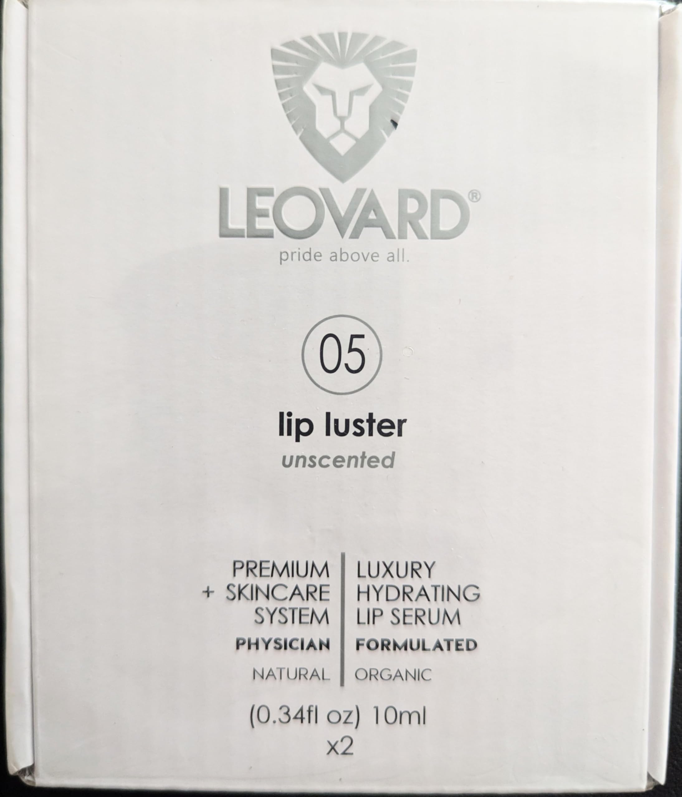 Leovard Lip Luster Hyaluronic Acid Lip Balm Hydrating Lip Serum - Organic Natural Lip Hydrating Treatment, Moisturizing Lip Serum