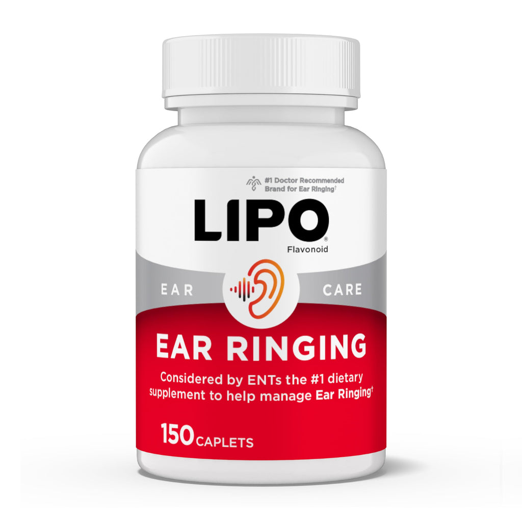 Lipo-Flavonoid Ear Ringing - Doctor-Recommended for Ringing Ears - Clinically Proven Lemon Bioflavonoid Complex with Vitamins C, B1, B2, B6, B12
