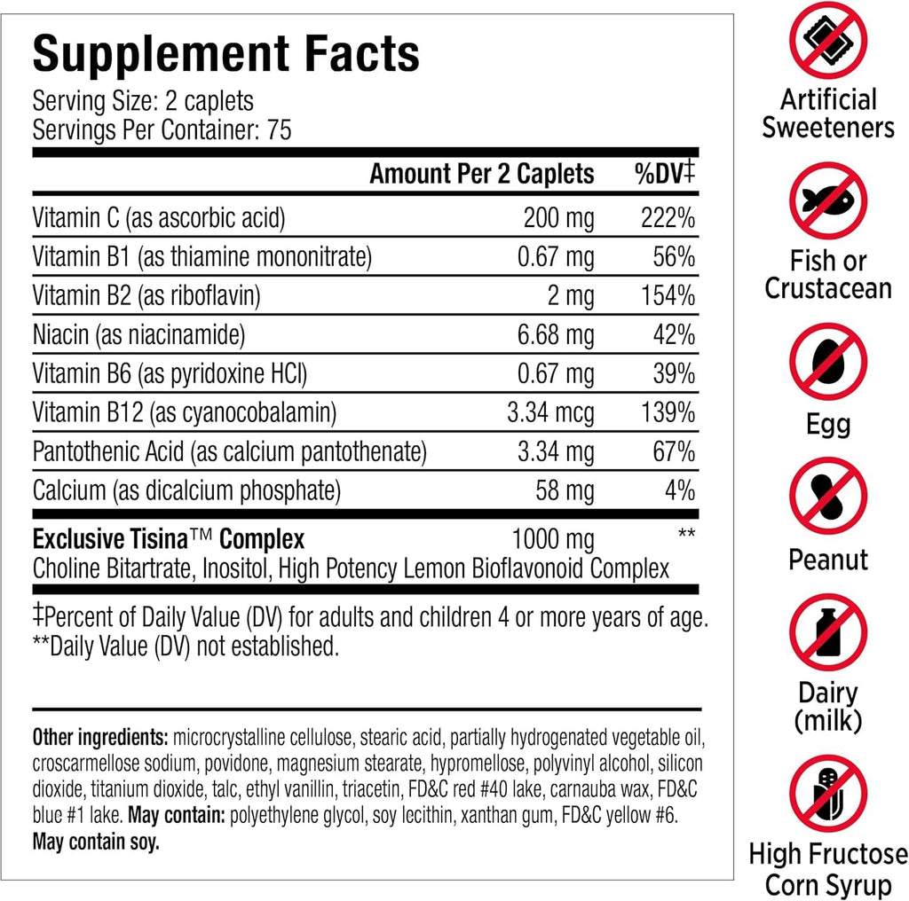Lipo-Flavonoid Ear Ringing - Doctor-Recommended for Ringing Ears - Clinically Proven Lemon Bioflavonoid Complex with Vitamins C, B1, B2, B6, B12