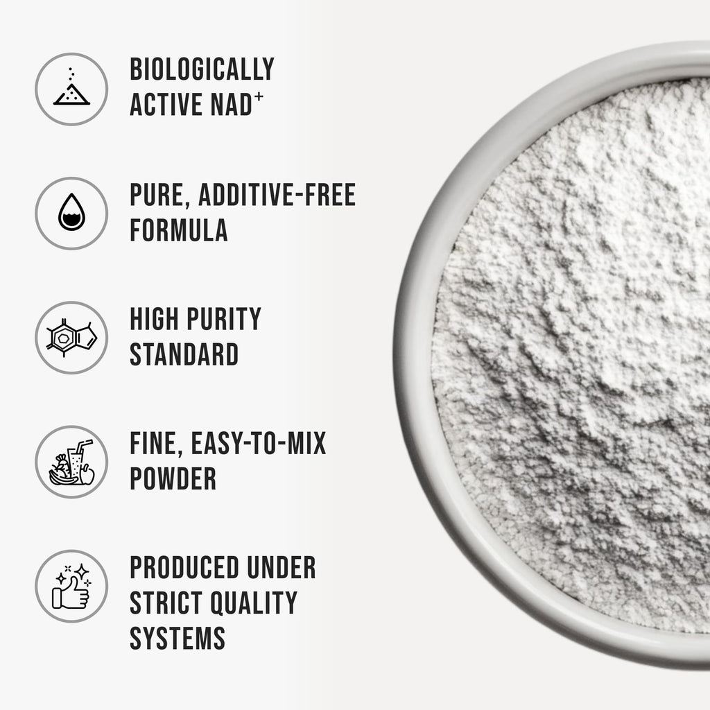 Pure NAD Powder Nicotinamide Adenine Dinucleotide Supplement Unflavored and Gluten-Free Premium Pure NAD Powder for Daily Wellness and Nutrition Support, 40g WHYZ Au supplements