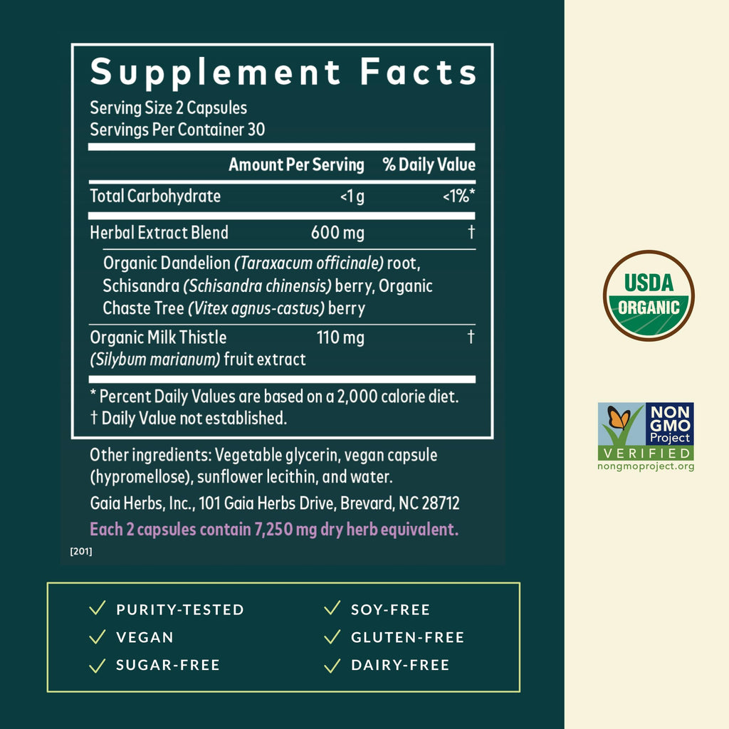 Gaia Herbs Period Cycle Support - Supports Hormone Balance & PMS Relief* - Herbal Supplement with Vitex Berry & Schisandra - Free from Gluten, Dairy & Soy - 60 Vegan Capsules (60 Servings) Gaia Herbs Au supplements