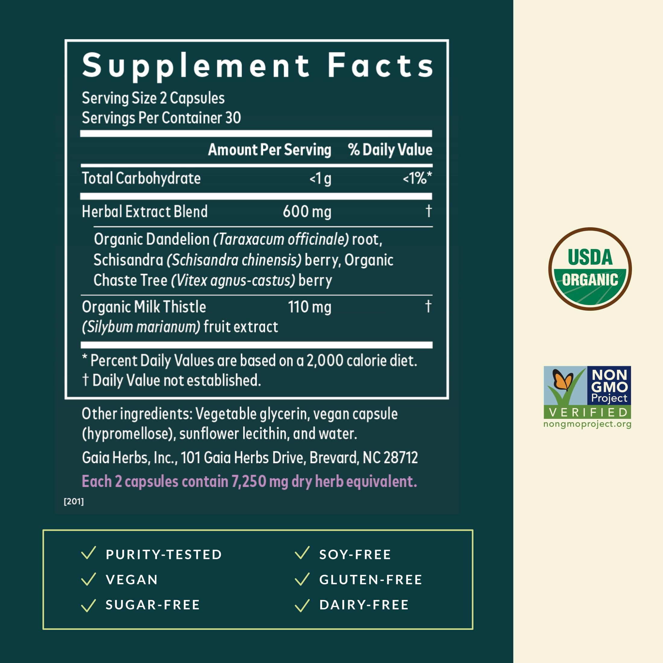 Gaia Herbs Period Cycle Support - Supports Hormone Balance & PMS Relief* - Herbal Supplement with Vitex Berry & Schisandra - Free from Gluten, Dairy & Soy - 60 Vegan Capsules (60 Servings) Gaia Herbs Au supplements