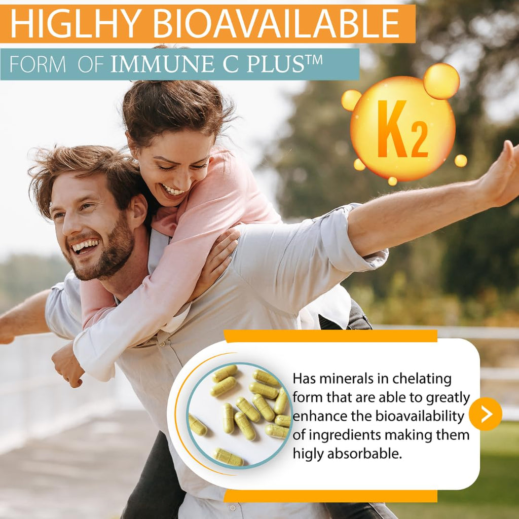 Quercetin 1,000mg, Vitamin C 1,000mg, Zinc 50mg, Vitamin D3 5,000iu, Selenium, Copper, Acerola, Ginger, Rutin, Bitter Orange, Rose Hips, Echinacea, Immune C Plus, 14 in 1 Immune C Plus (60 Count) KAPPA NUTRITION Au supplements