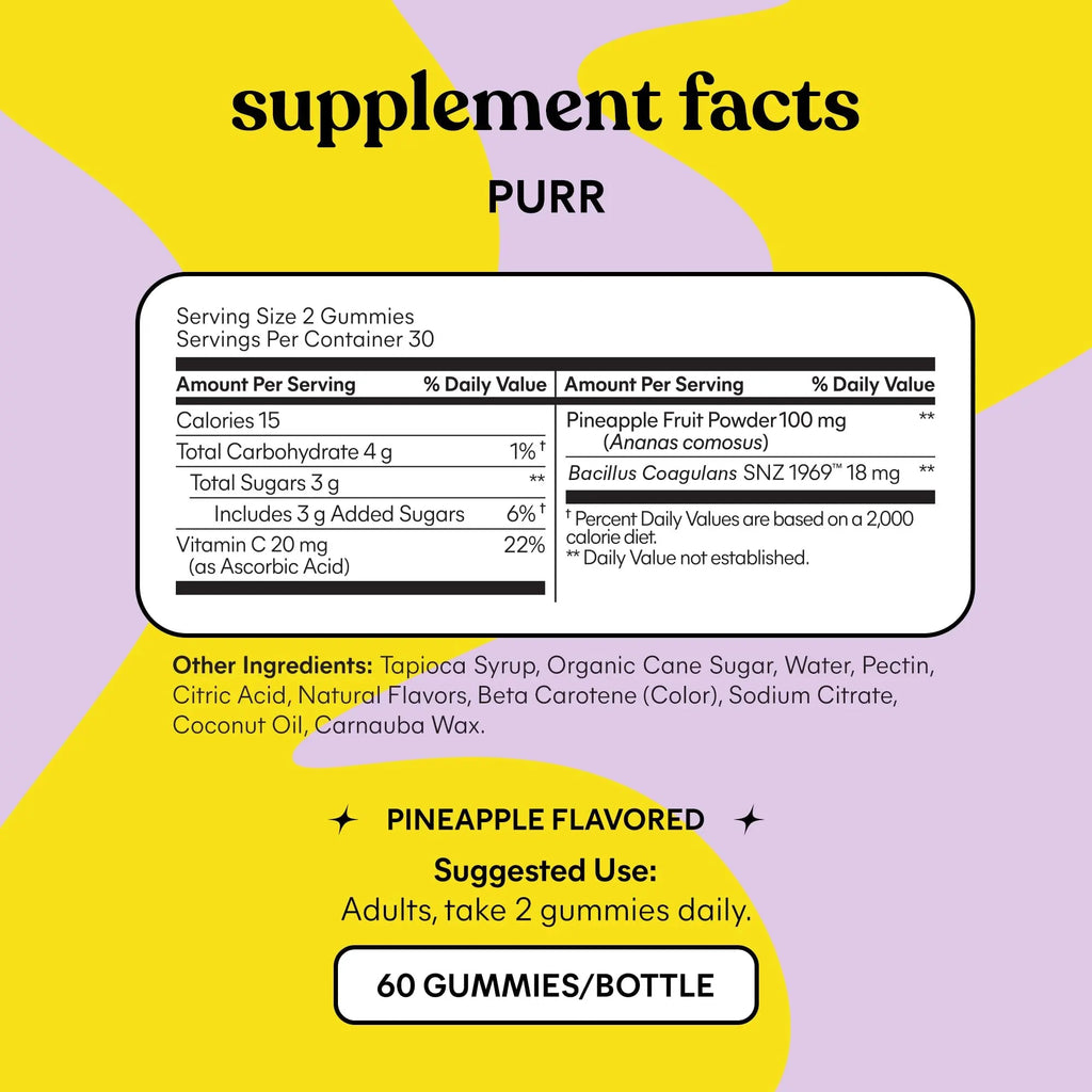 Lemme Purr Vaginal Probiotic Gummies for Women - Balanced pH, Healthy Odor, Yeast Balance & Flora Support Lemme Au supplements