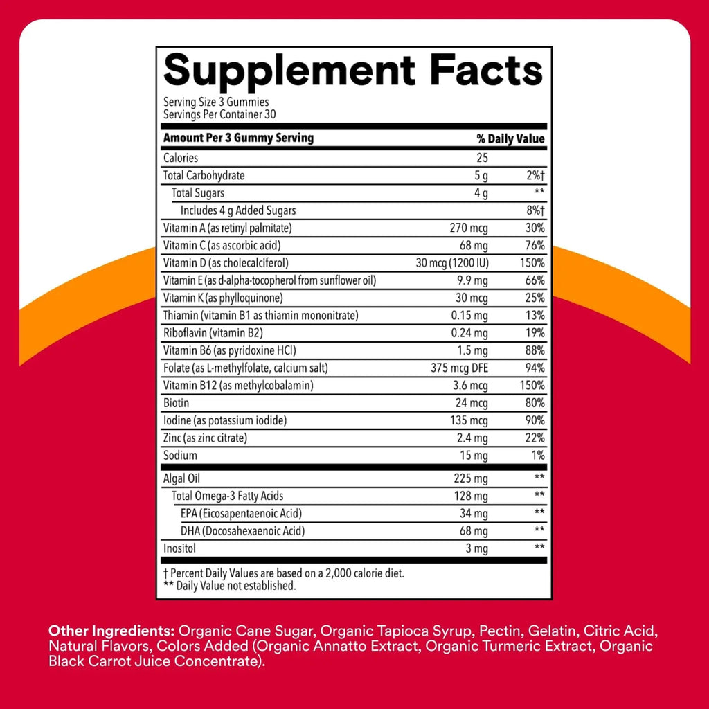 SmartyPants Multivitamin for Men & Women - Improved Formula: Multivitamin Gummies with Omega 3 (DHA/EPA) SmartyPants Au supplements