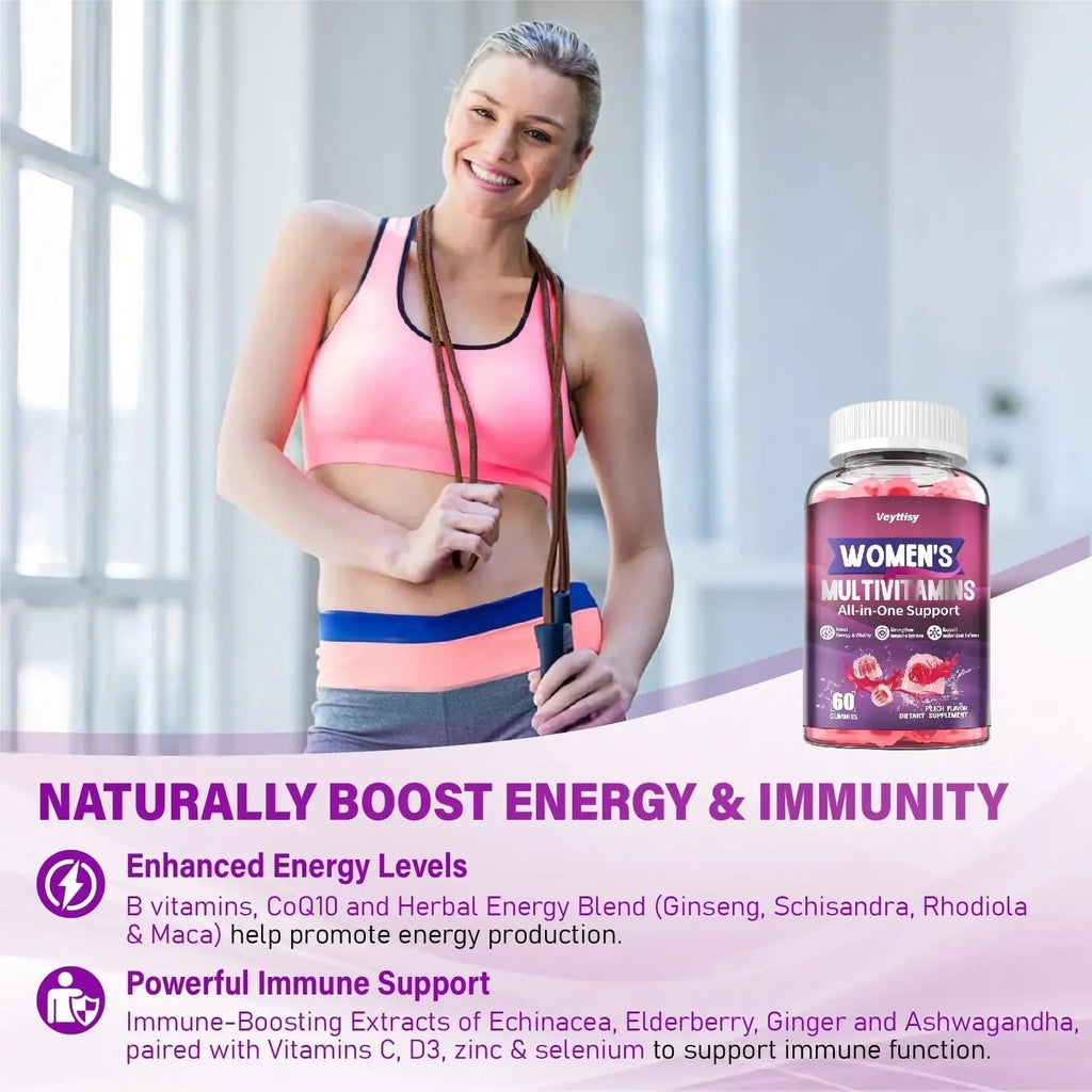 Veyttisy Methylated Multivitamin Gummy for Women - Womens Multivitamin Gummies with Vitamins A C D E, Methylated Folate, Biotin, B Complex Veyttisy Au supplements