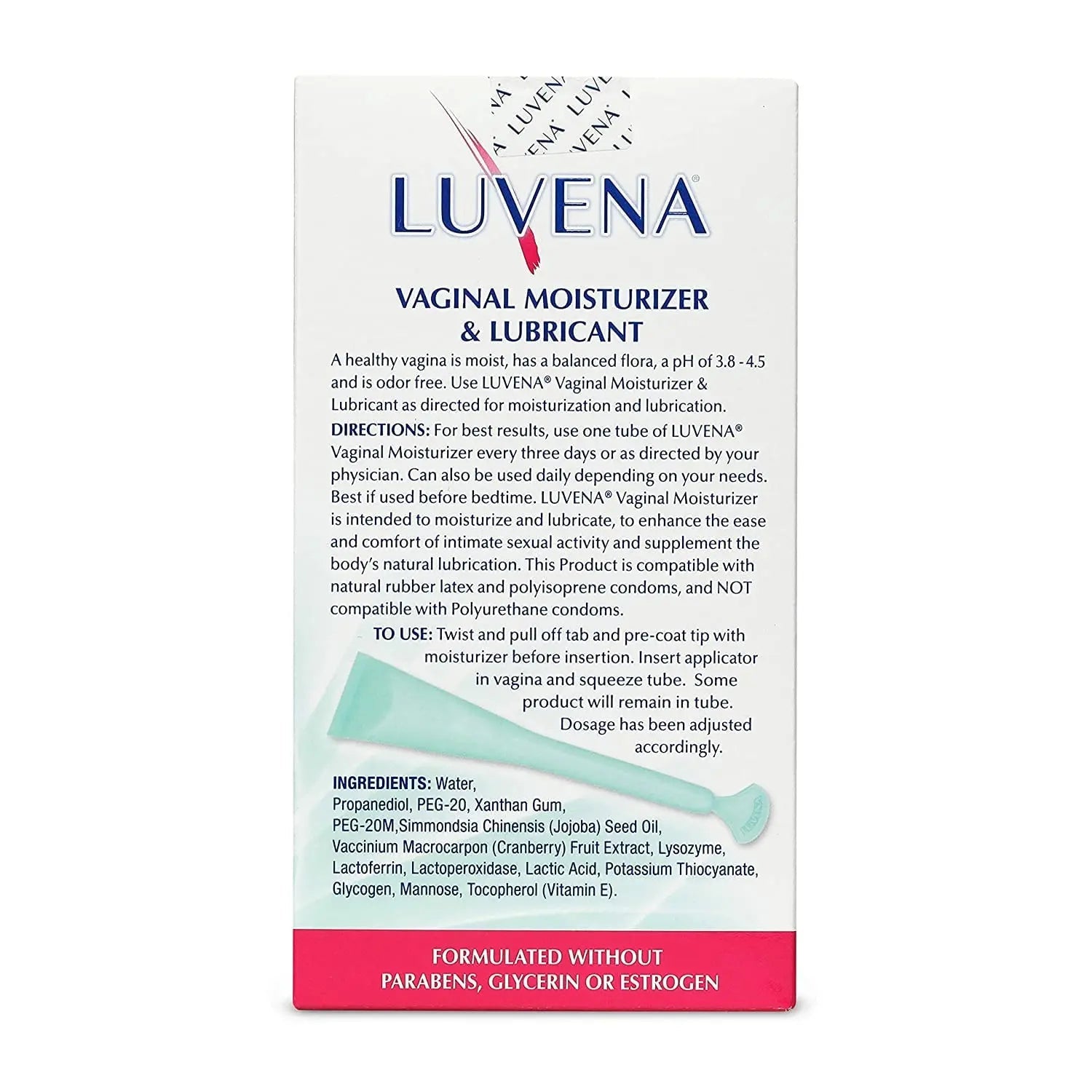 Luvena Moisturizer - Vaginal Moisturizer & Menopause Support for Women - Feminine Intimate LUVENA Au supplements