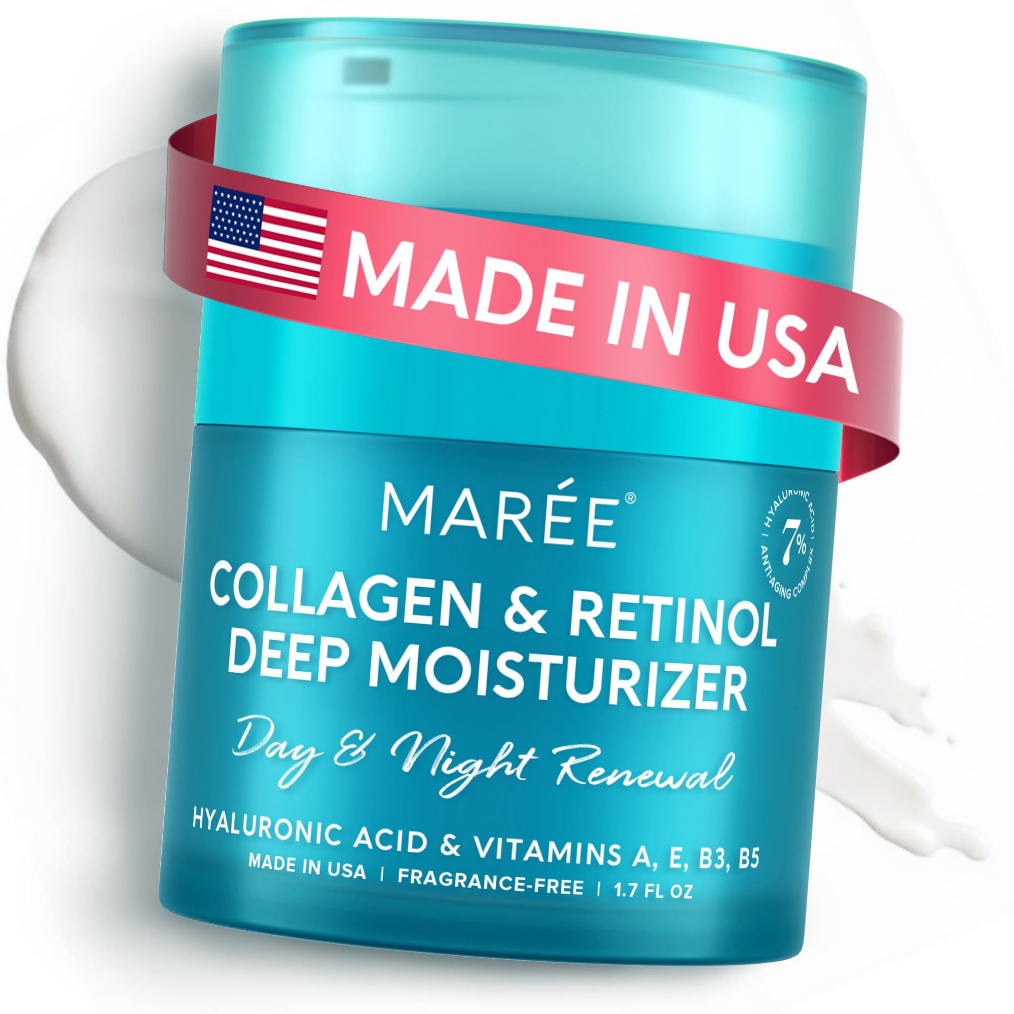 MAREE Face Moisturizer Retinol Cream for Face – Daily Wrinkle Cream for Women – Anti-Aging Face Cream – Facial Moisturizer with Collagen