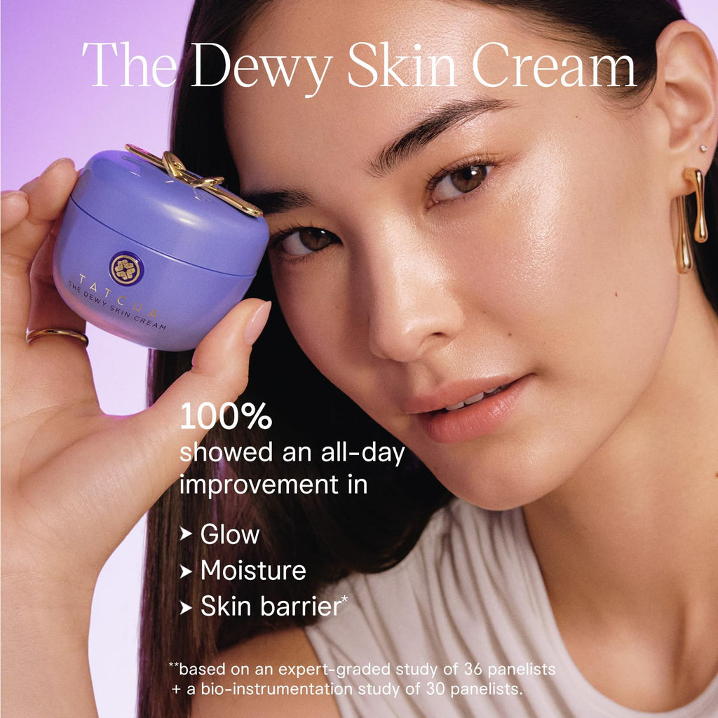 TATCHA The Dewy Skin Cream | Rich Face Cream to Hydrate, Plump and Protect Dry and Combo Skin, 50 ml | 1.7 oz