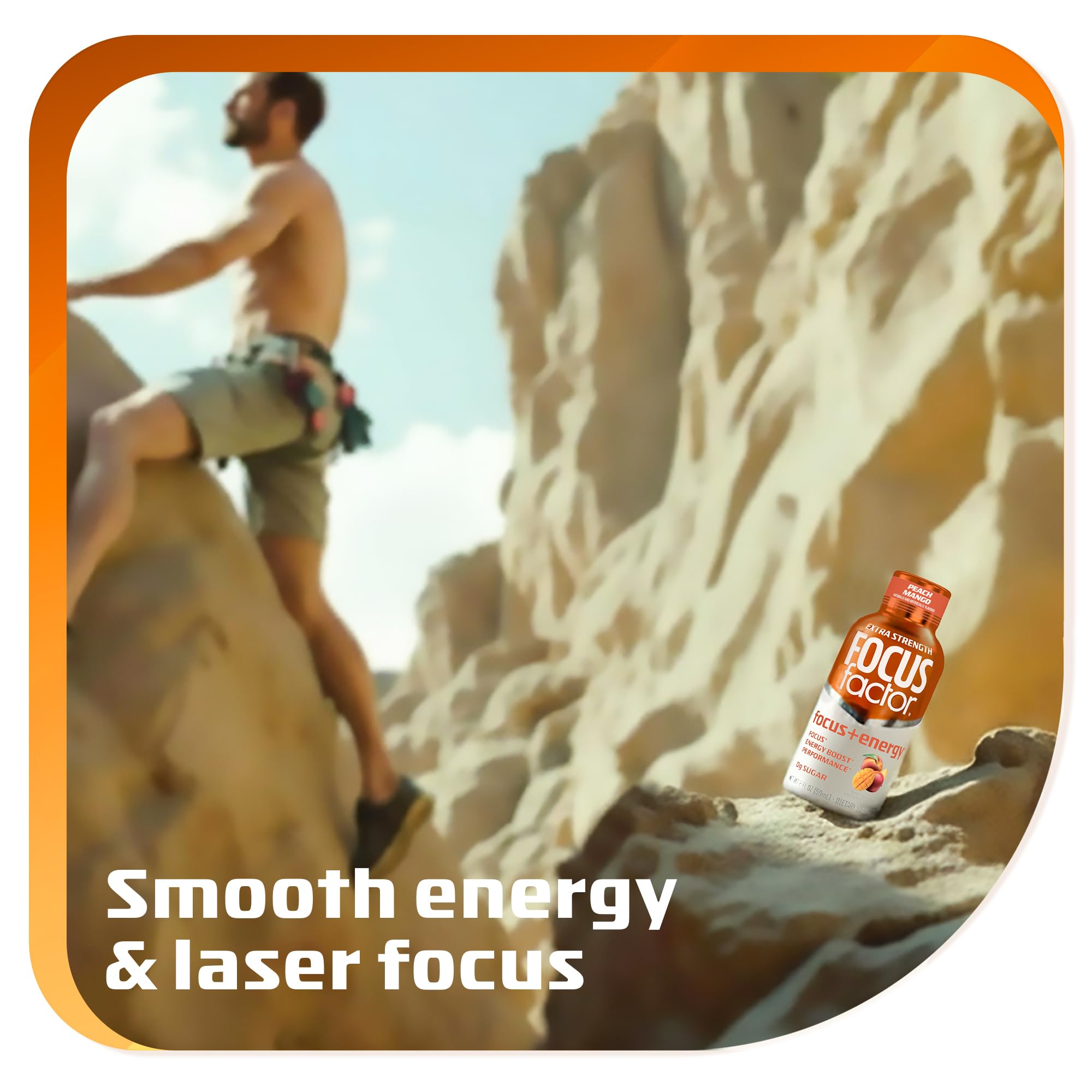 Focus Factor Extra Strength Focus + Energy Shots - 12 x 2oz Bottles (Peach Mango Flavor) - Powered by Nootropics with Caffeine, L-Theanine, Ginkgo, Bacopa, L-Tyrosine, Alpha GPC Focus Factor Au supplements