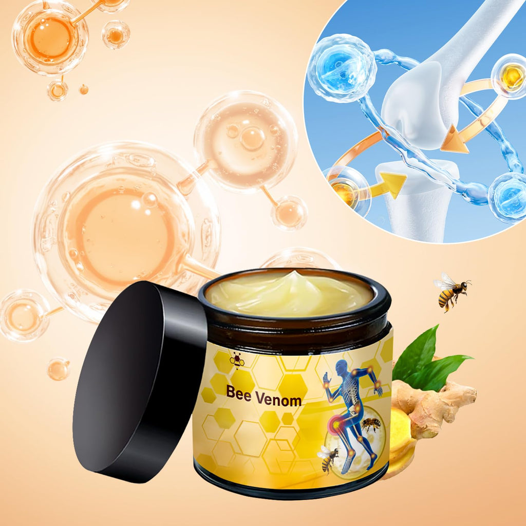 2 Pcs Bee Venom-Relief Cream, Professional Bee Venom Cream, Natural Joint Relief Gel, for Neck, Waist, Back Hand Feet and Leg YIVANNUO Au supplements