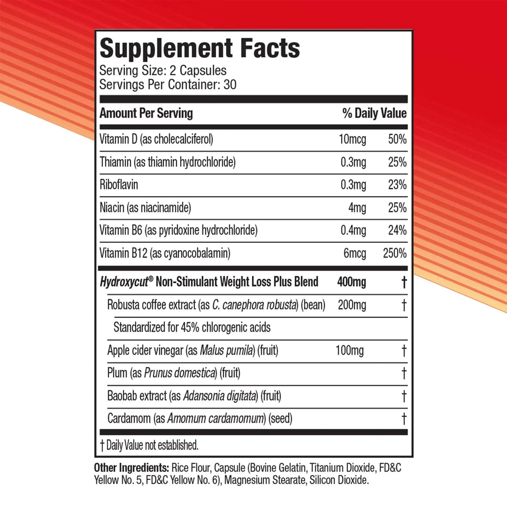 Weight Loss Pills for Women & Men Hydroxycut Non Stimulant Pro Clinical Non Stim Weight Hydroxycut Au supplements