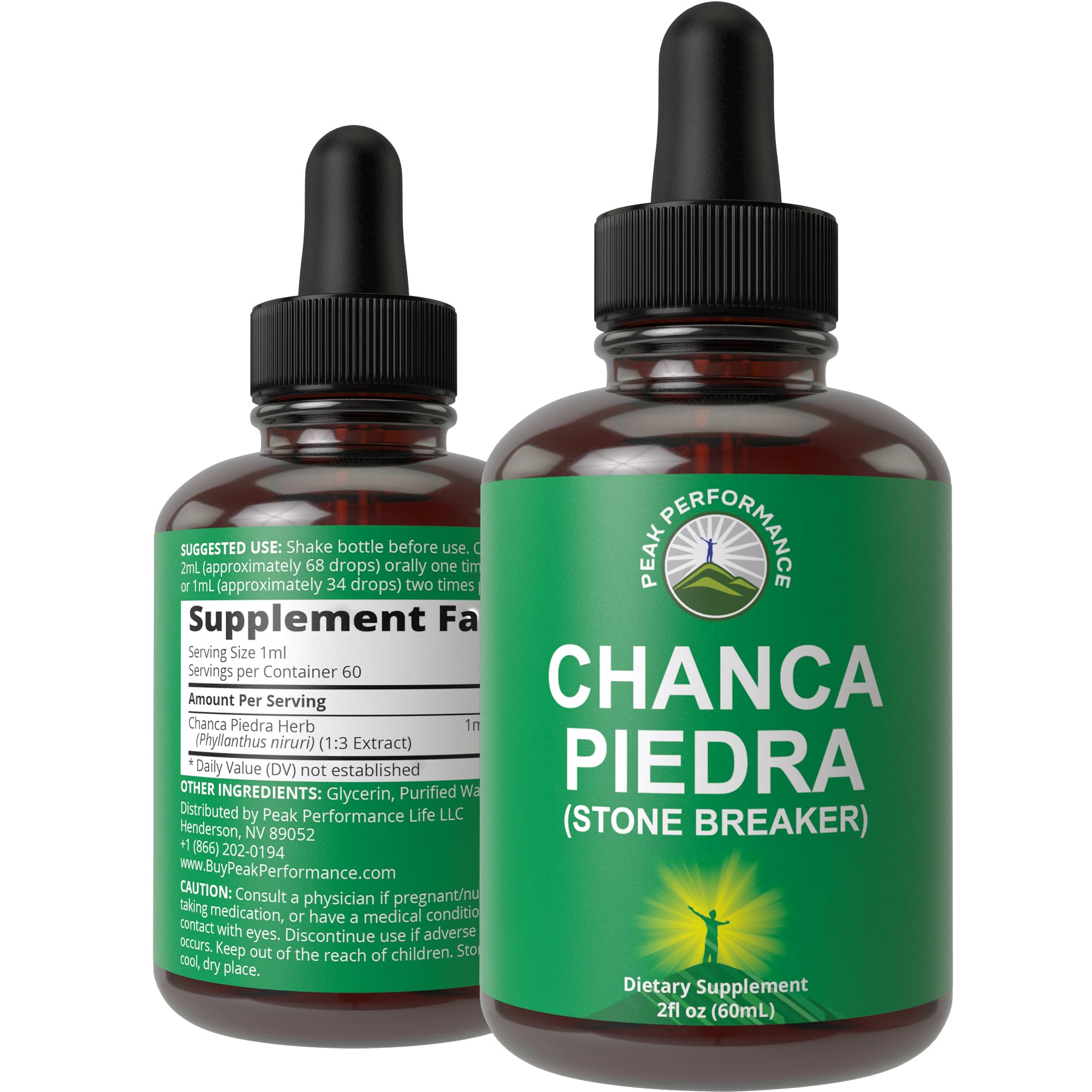 Chanca Piedra Liquid Drops. Stone Breaker - Advanced Kidney Stones Dissolver & Gallbladder Cleanse Support Supplement. USA Tested Chanca-Piedra Stonebreaker. Sugar Free, Gluten Free, Herbal Tincture Peak Performance Au supplements
