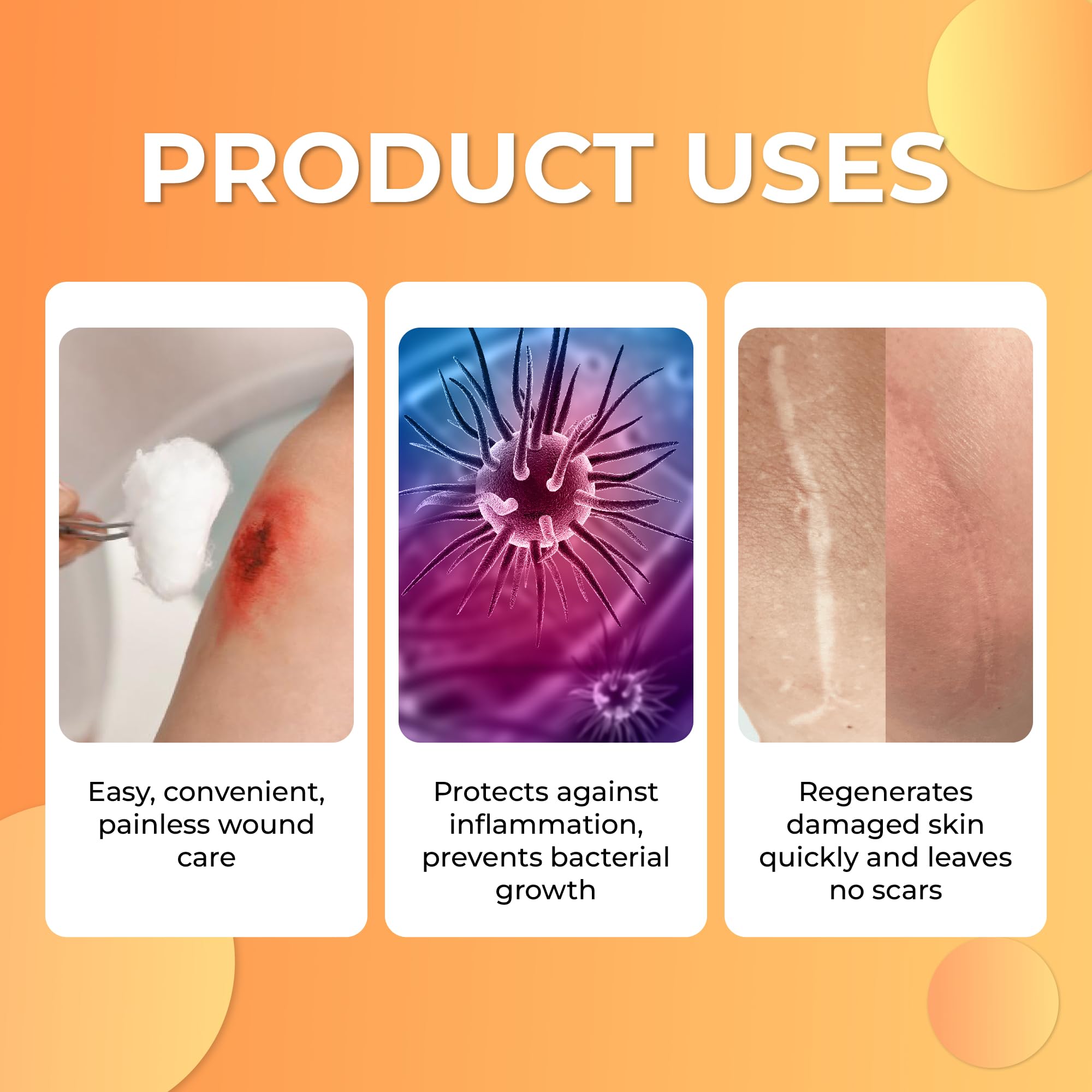 ABERA Scar Removal Cream for Women and Men - Rapid Repair of New Old Scars, Spots, Burns All Natural Treatment with Vitamin E, Alanine, Collagen (1 Box + 3 Eye Patch) ABERA Au supplements