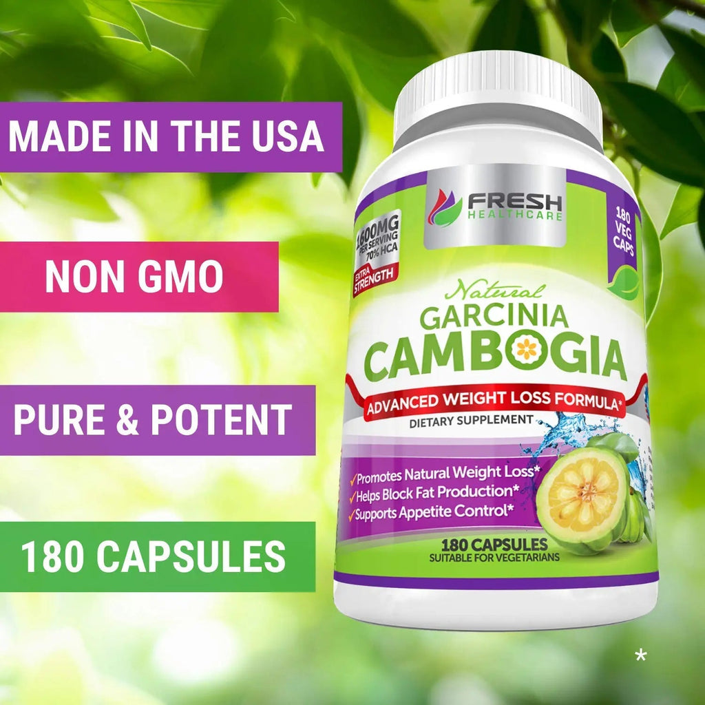 Fresh Healthcare 100% Pure Garcinia Cambogia Extract - All Natural Appetite Suppressant FRESH HEALTHCARE Au supplements