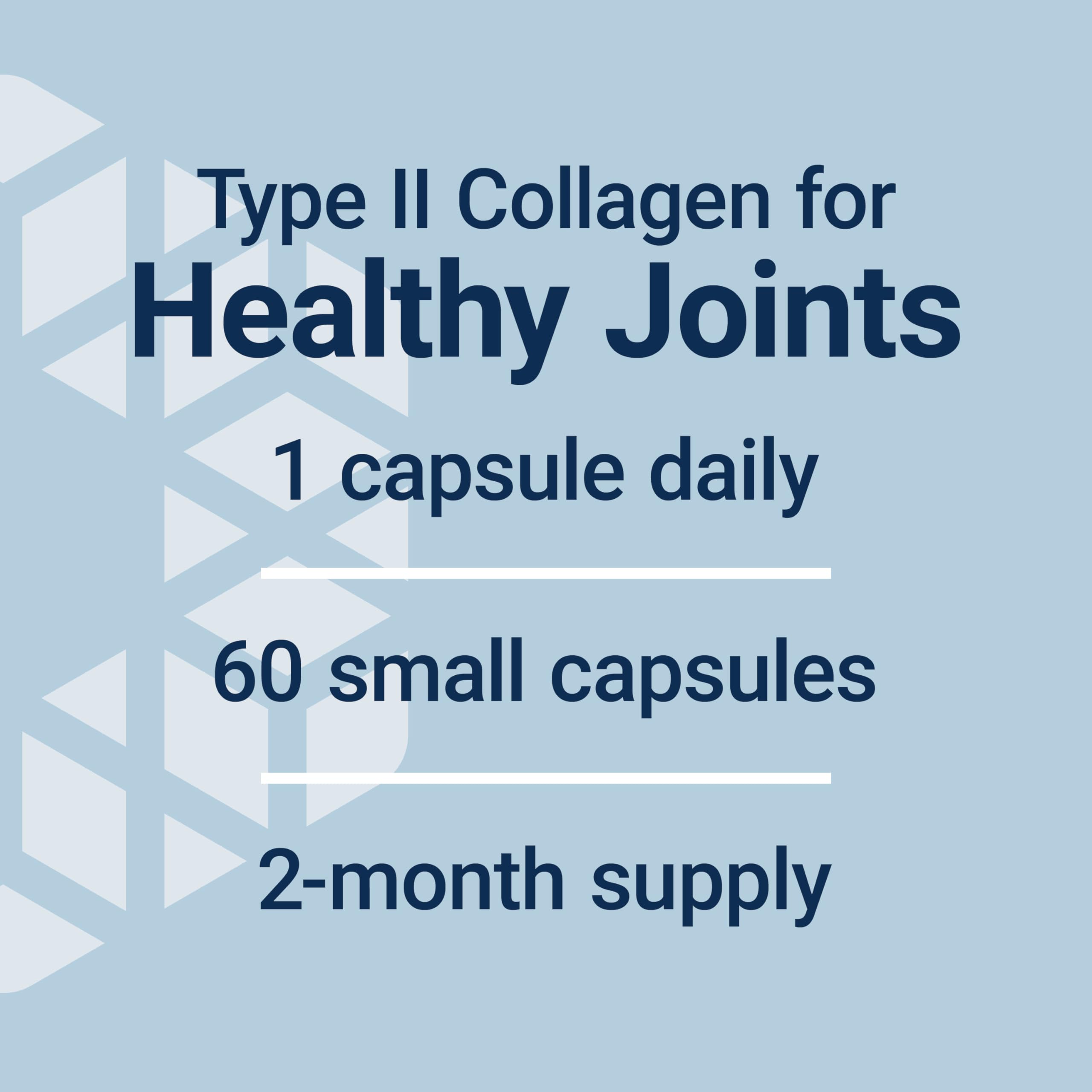 Life Extension NT2 Collagen™, Joint Health Supplement for Joint Comfort & Mobility, Gluten-Free, Non-GMO, 1 Daily, 60 Small Capsules Life Extension Au supplements