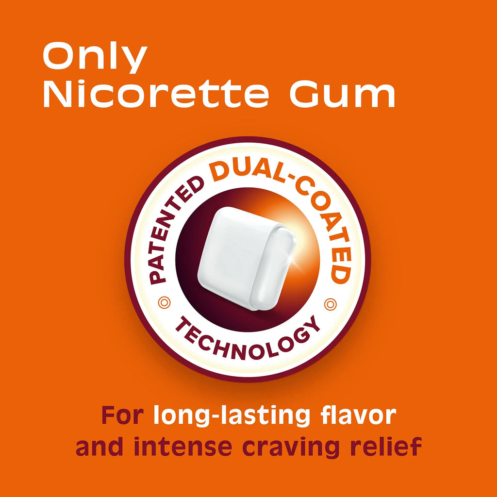 Nicorette 2 mg Nicotine Gum to Help Stop Smoking - Fruit Chill Flavored Nicorette Au supplements
