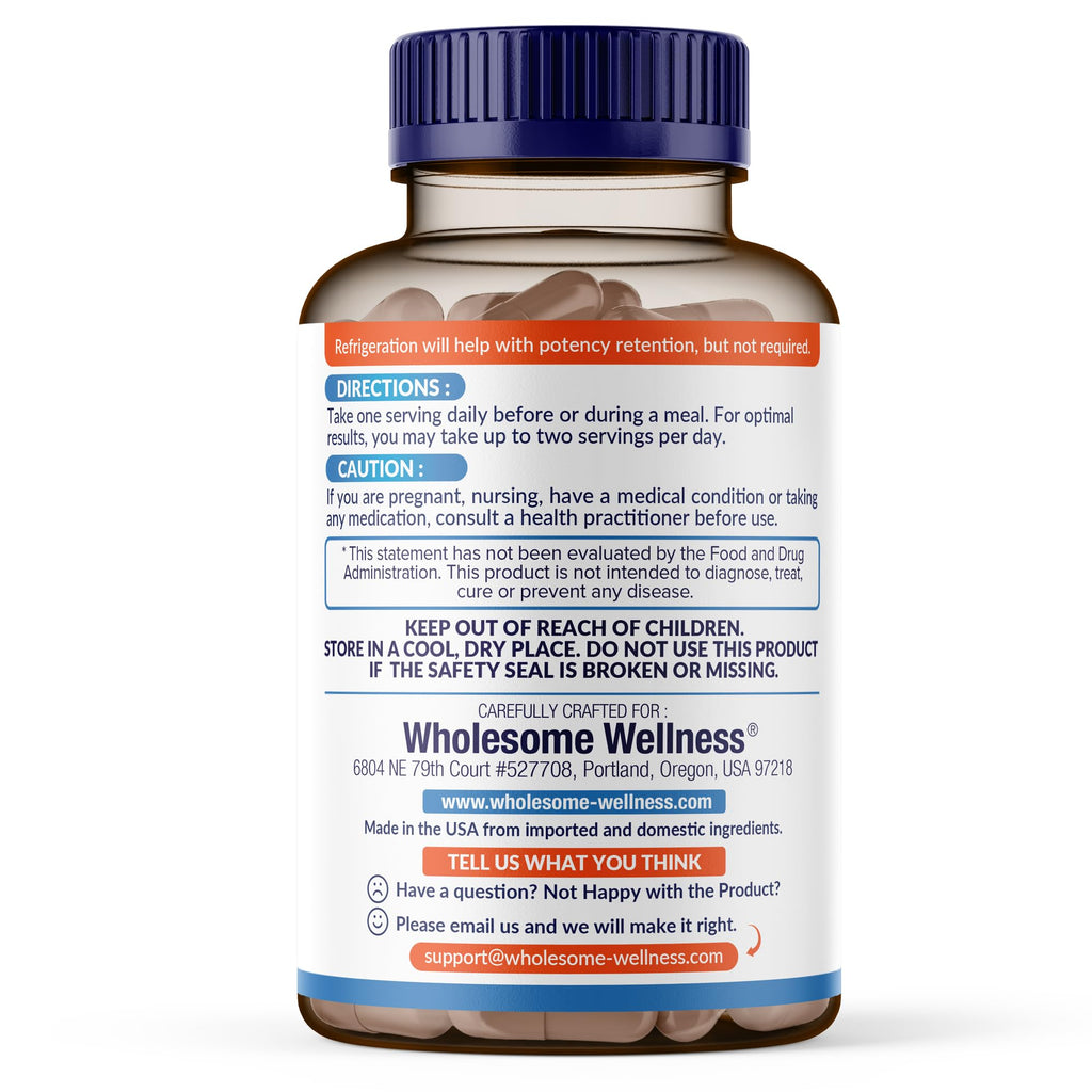 Wholesome Wellness Organic Raw Probiotics 100 Billion CFU, Dr Formulated for Women and Men, Complete Adult Supplement with Prebiotics