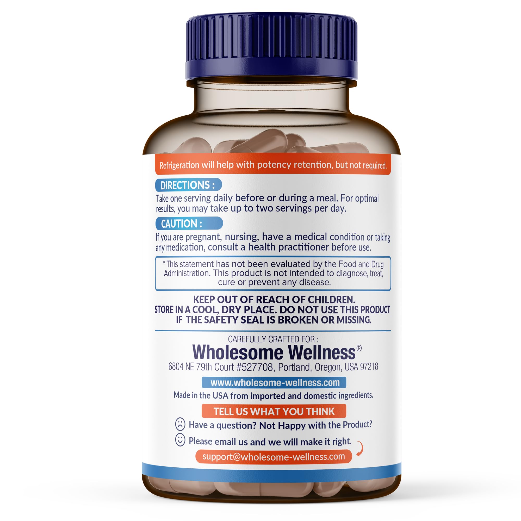 Wholesome Wellness Organic Raw Probiotics 100 Billion CFU, Dr Formulated for Women and Men, Complete Adult Supplement with Prebiotics