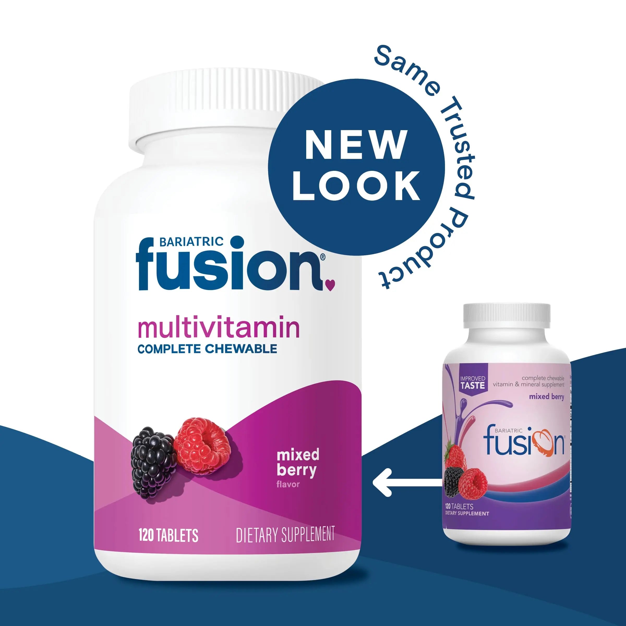 Bariatric Fusion Bariatric Multivitamin with Iron Complete Chewable | Mixed Berry | Post Bariatric Vitamins for Gastric Bypass Bariatric Fusion Au supplements