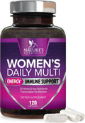Multivitamin for Women - with Vitamins A, C, D, E, B6, B12, Zinc, Calcium & Magnesium, Womens Daily Multi Vitamin Multimineral Supplement Nature's Nutrition Au supplements