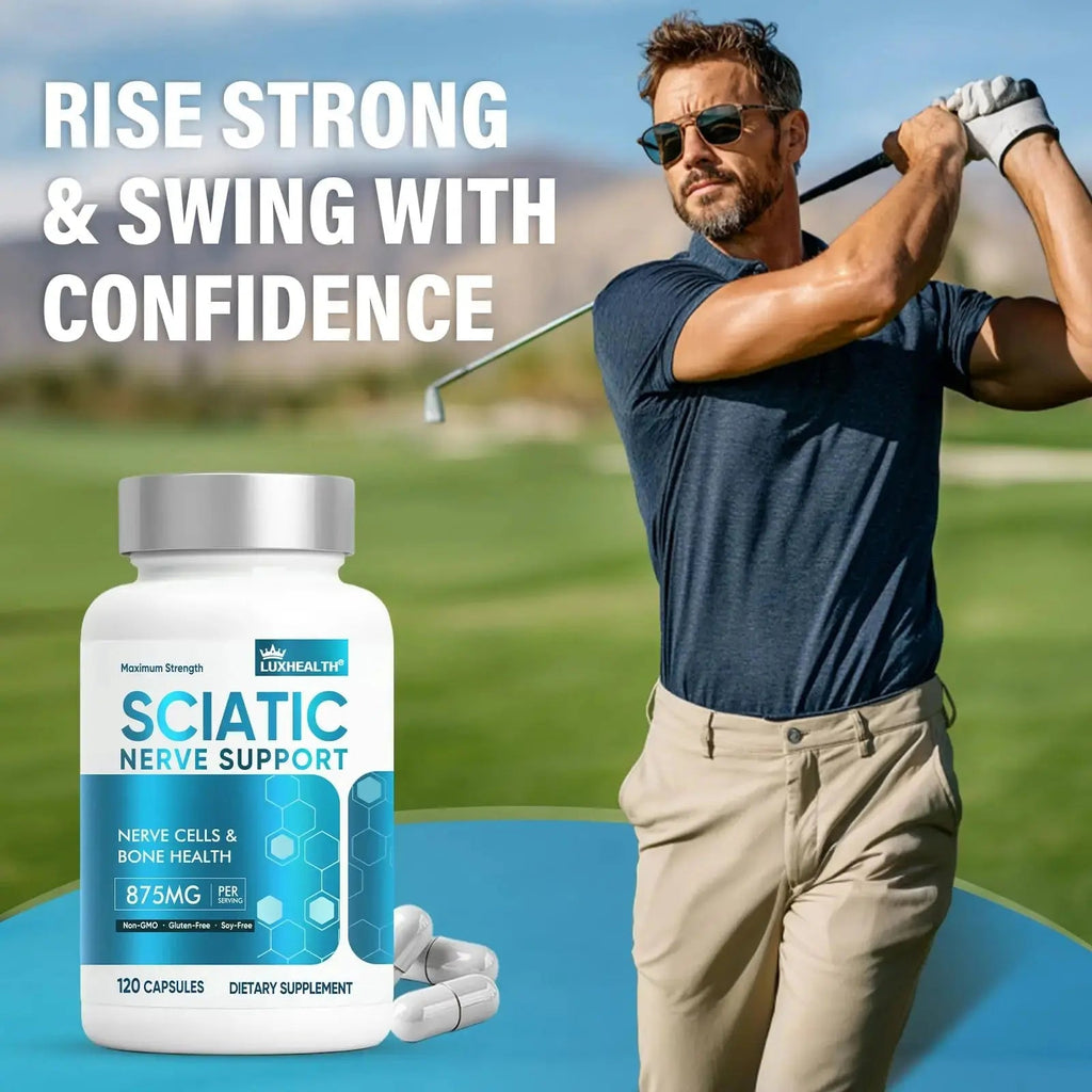 Sciatic Nerve Support Supplement, 120 Capsules Nerve Savior for Neuropathy, Premium Formula with Natural Botanical & Vitamin Complex Vivaherbal Au supplements