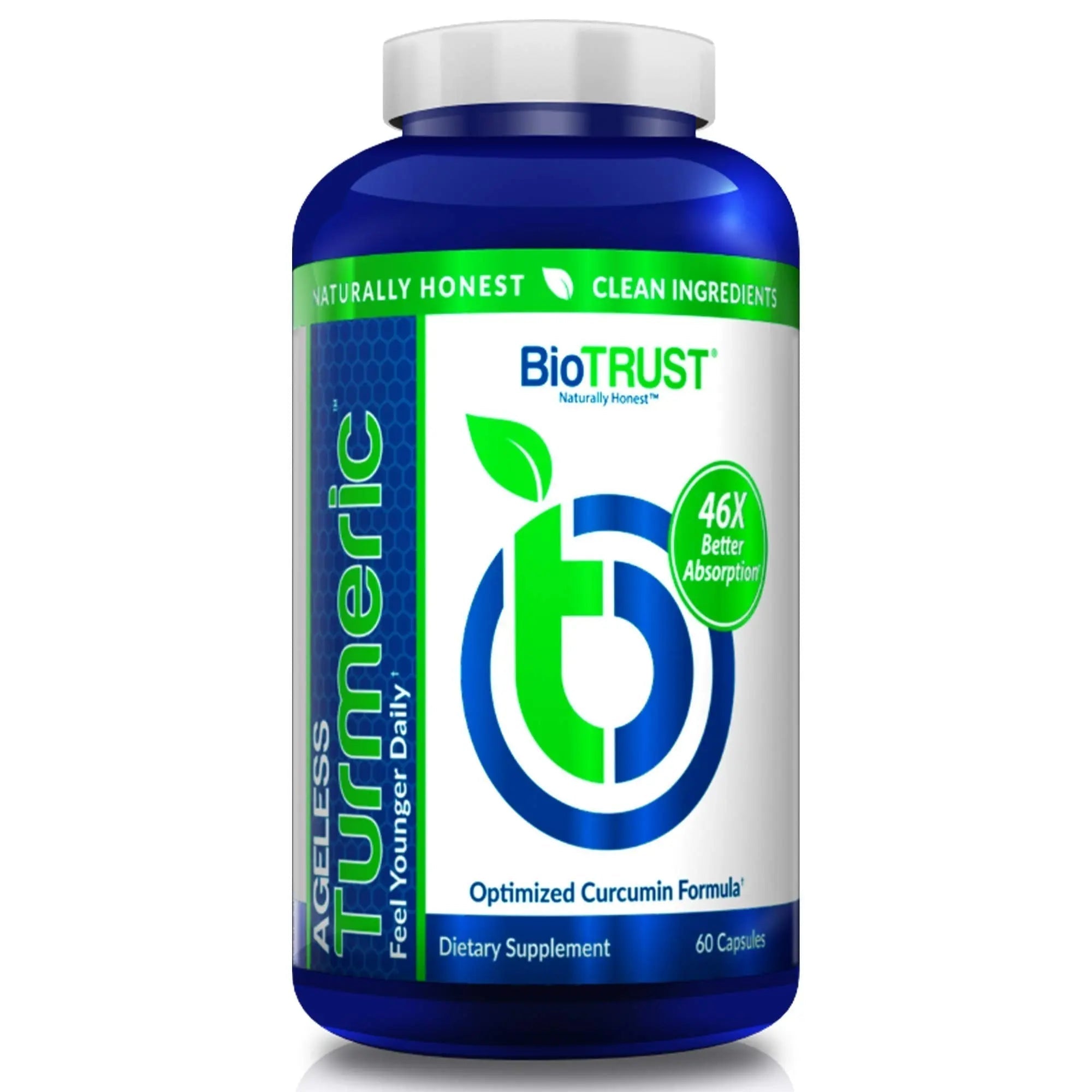 BioTrust Ageless Turmeric Supplement - CurcuWIN Turmeric Curcumin with Ginger Extract BioTrust Au supplements