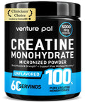Venture Pal 100% Pure Micronized Creatine Monohydrate Powder, Unflavored Creatine for Women & Men, Vegan, Keto, Gluten Free, 5 g (5000mg) per Serving