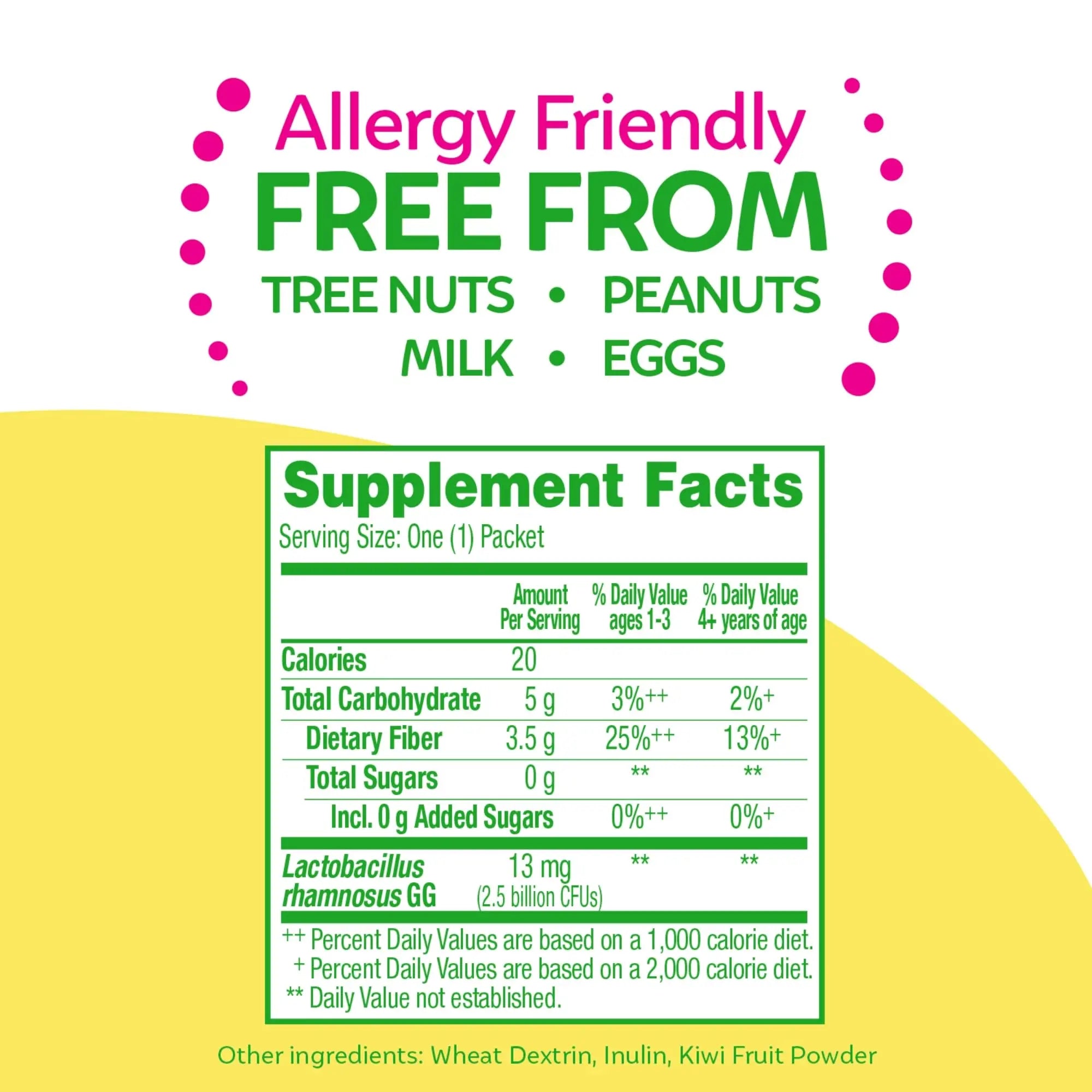 Culturelle Kids Probiotic + Fiber Packets (Ages 3+) - 24 Count - Digestive Health & Immune Culturelle Au supplements