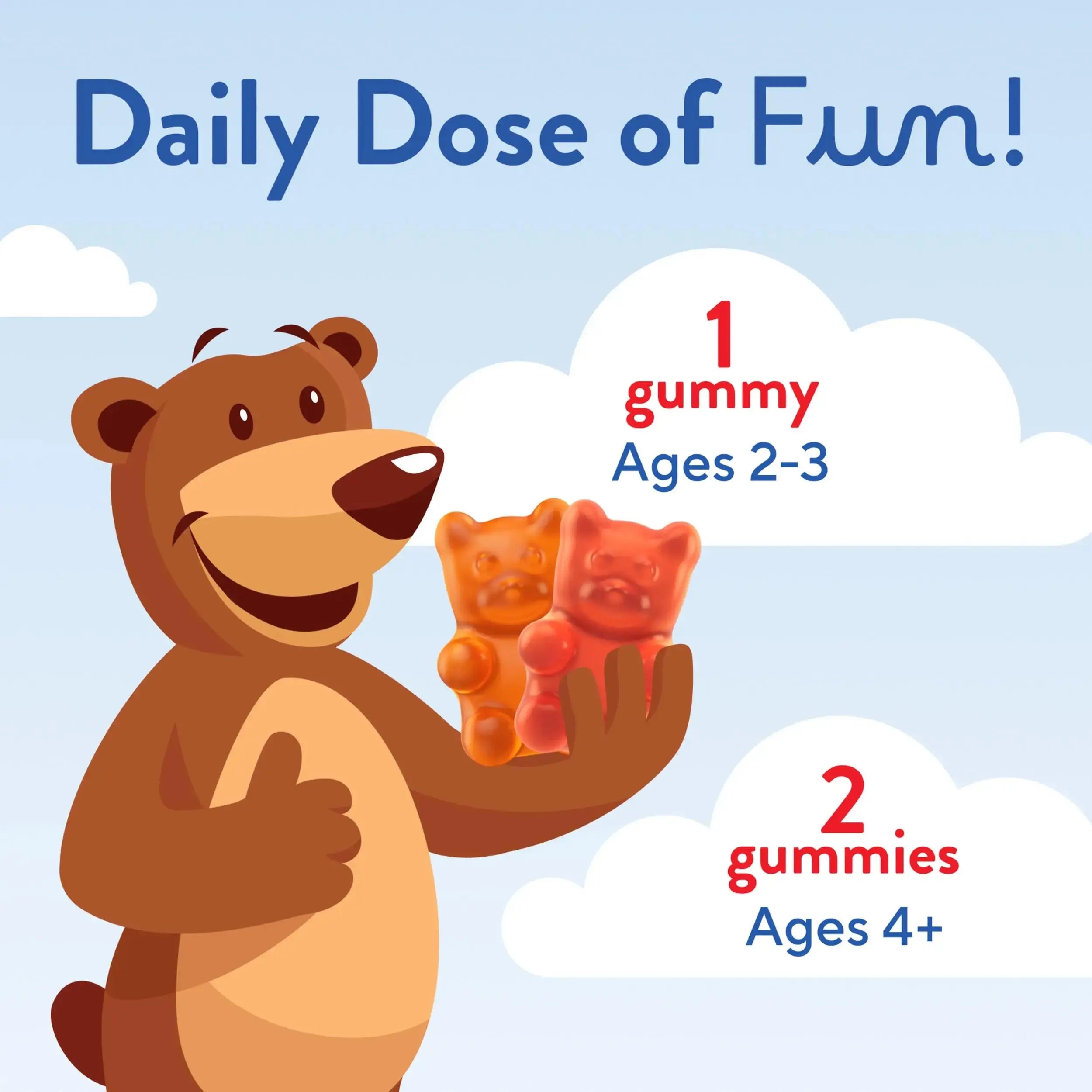 L’il Critters Gummy Vites No Sugar Added Daily Gummy Multivitamin for Ages 2+ Toddlers & Kids, Vitamin C, D3 for Immune Lil Critters Au supplements