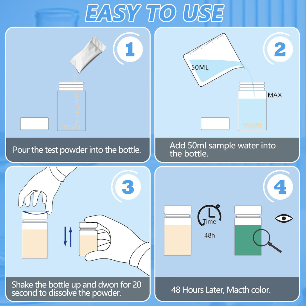 Coliform Bacteria Test Kit: 12-Pack Easy at-Home Well, Tap, Pool, Spring, Pond, Lake Drinking Water Quality Test FUNSWTM Au supplements