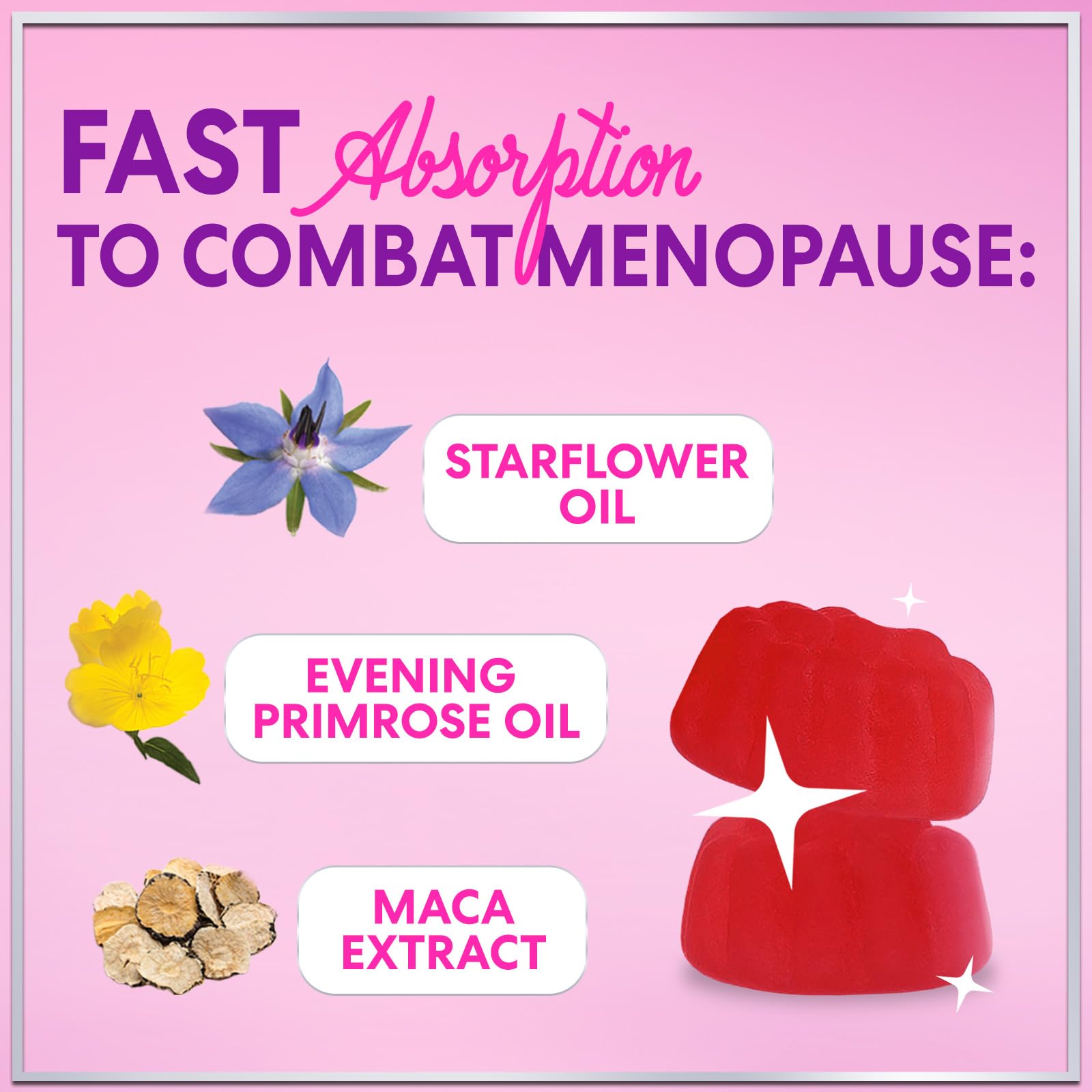 Menopause Supplements for Women - Complete Natural Mild Hot Flashes & Night Sweats Support, Multi Benefit Menopause Relief Gummy, Support for Balance & Energy, Gluten-Free & Non-GMO - 60 Gummies Hello Lovely! Au supplements