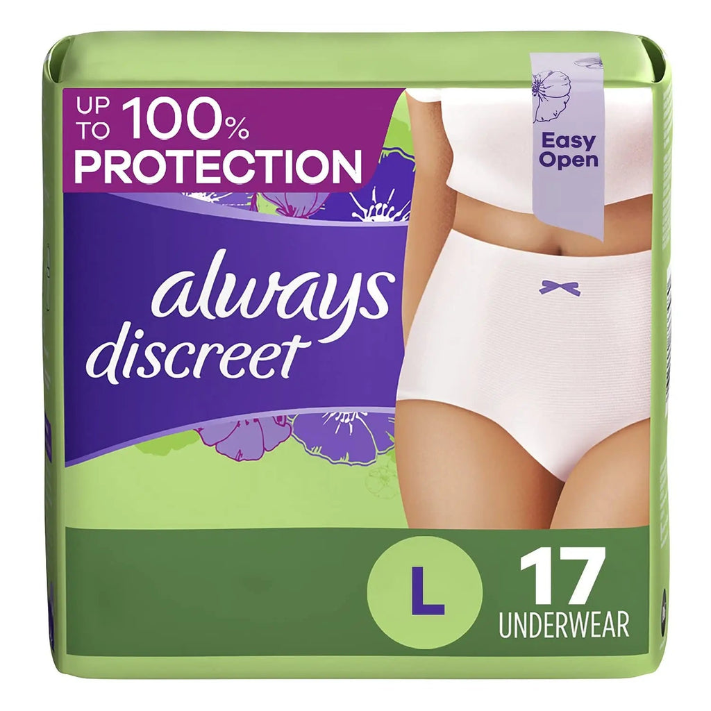 Always Discreet Adult Incontinence & Postpartum Underwear for Women Always Discreet Au supplements